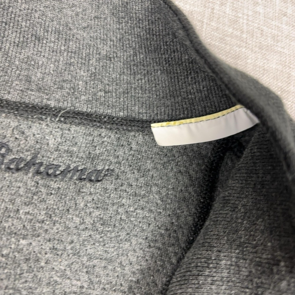 Tommy Bahama Sweater Mens XL Black 1/4 Zip Mock Neck Fleece Pullover Marlin - Picture 4 of 10